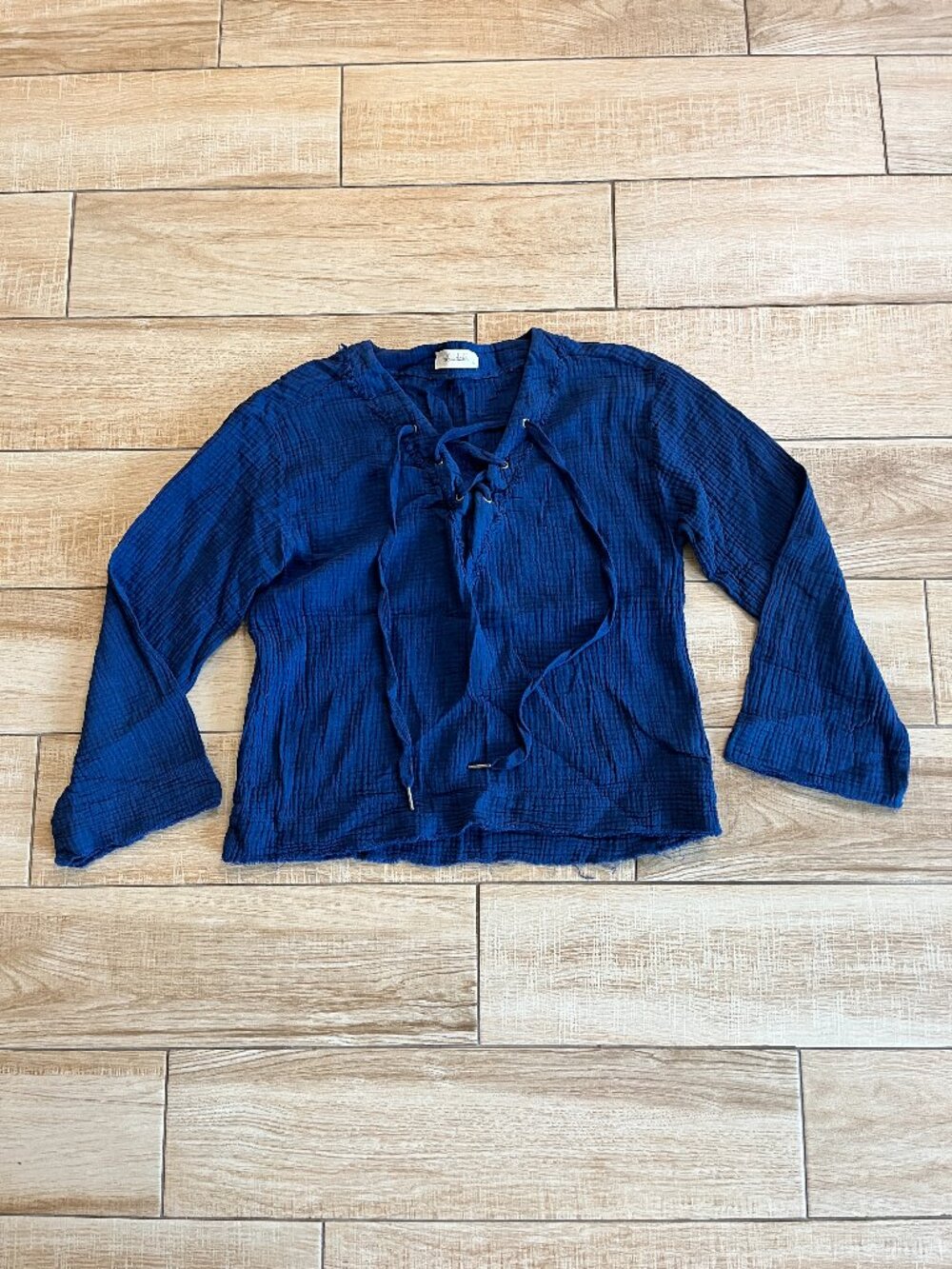 Womens Bella Dahl Blue Blouse - S